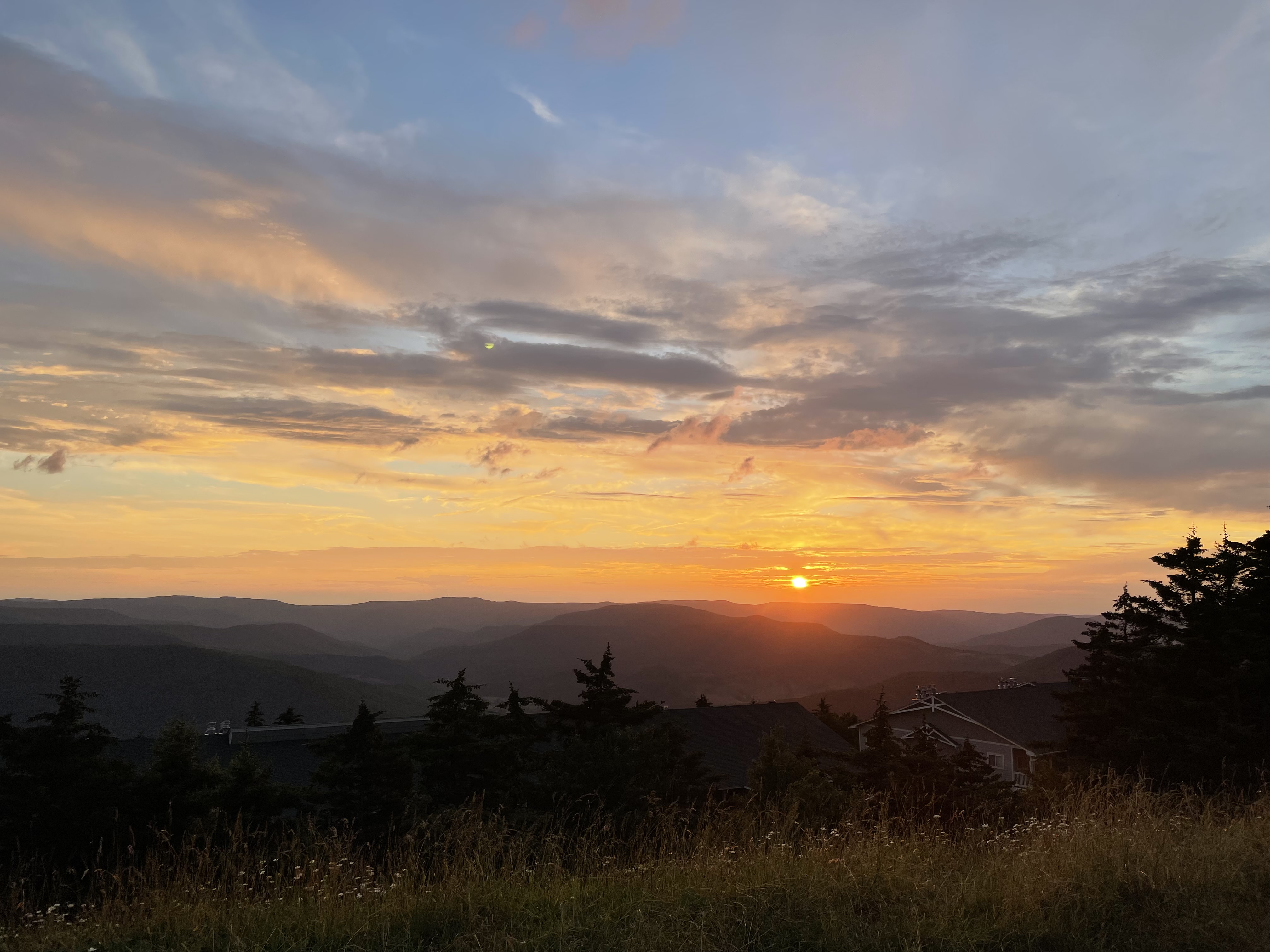Sunrise on top of Snowshoe Mountain, West Virginia